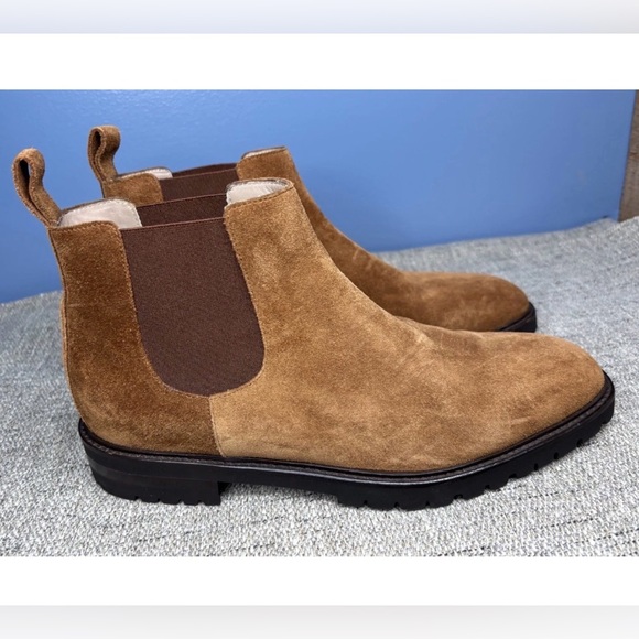 Manolo Blahnik Chelata Chelsea Boots In Suede Women Brown Size 39/ US9 - Picture 5 of 8